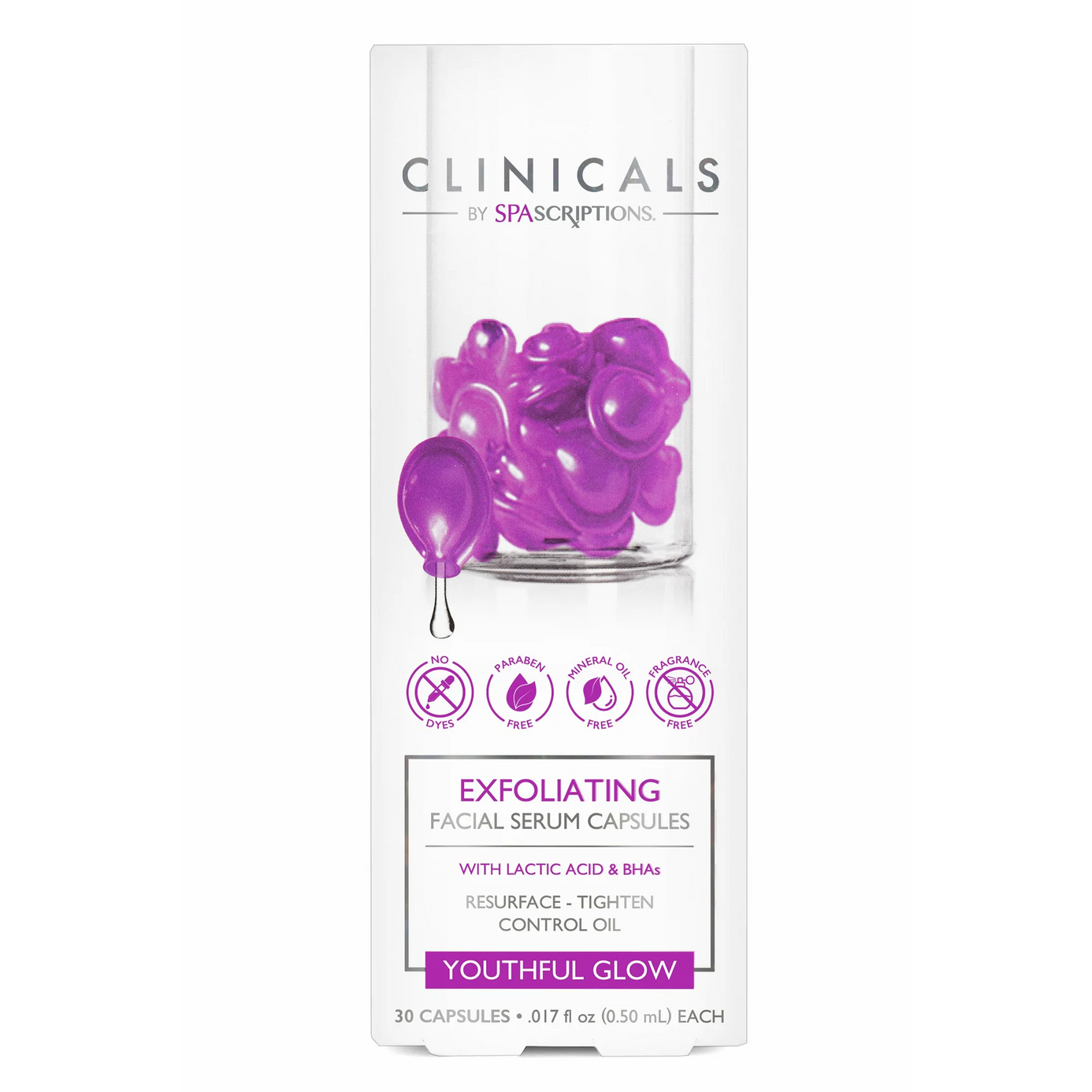 Beauty Care - Clinicals Exfoliating Facial Serum Capsules