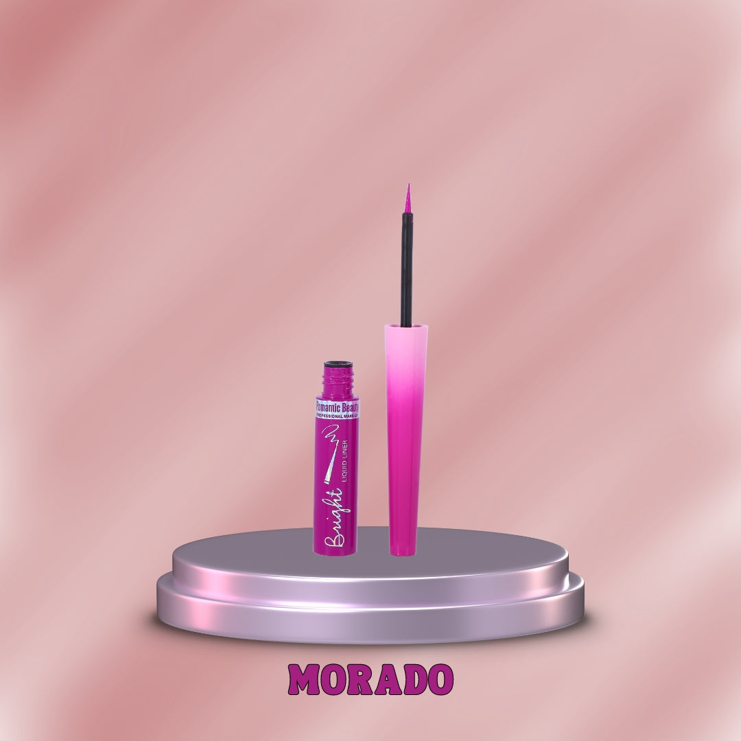 Romantic Beauty Bright Color Waterproof Eyeliner - Morado