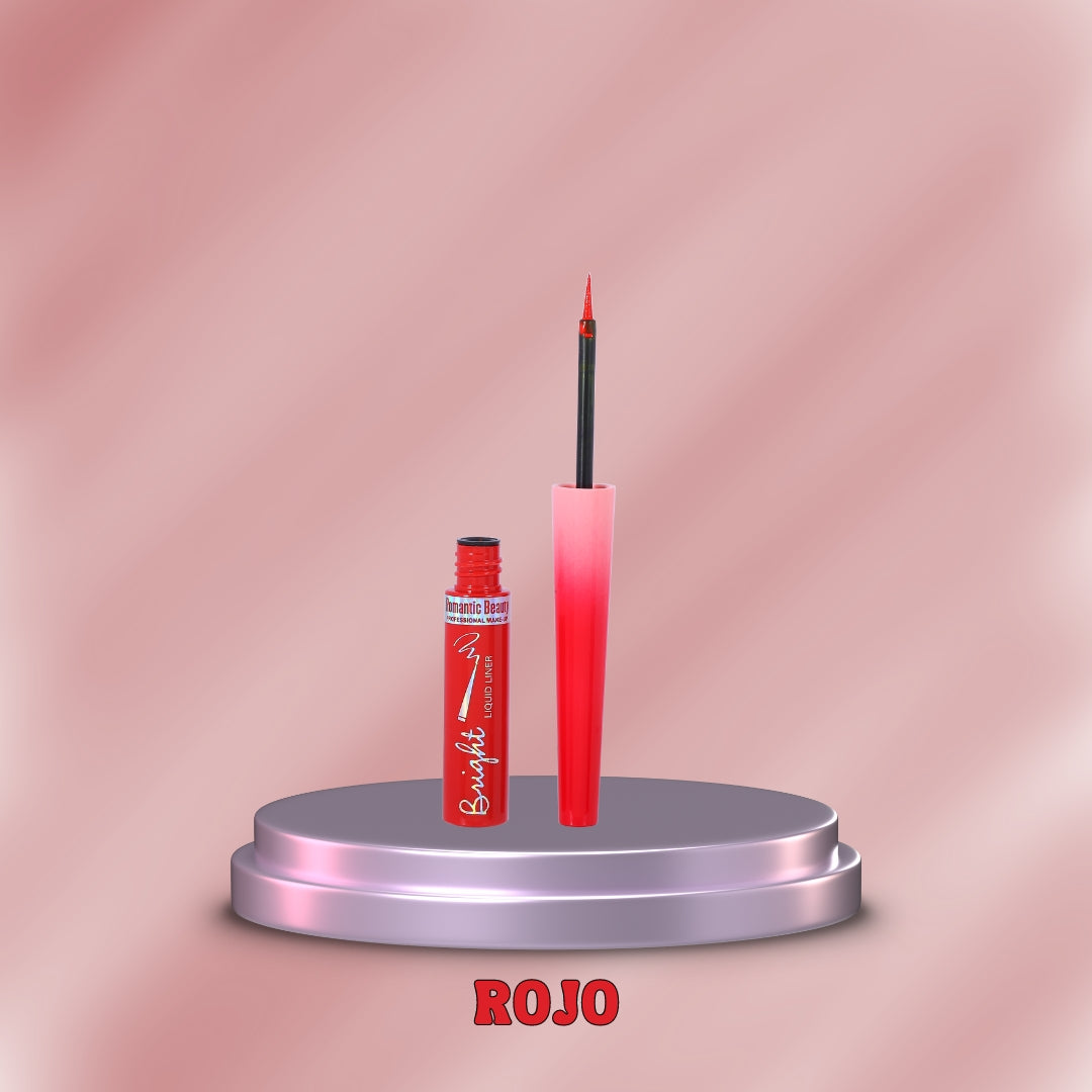 Romantic Beauty Bright Color Waterproof Eyeliner - Rojo