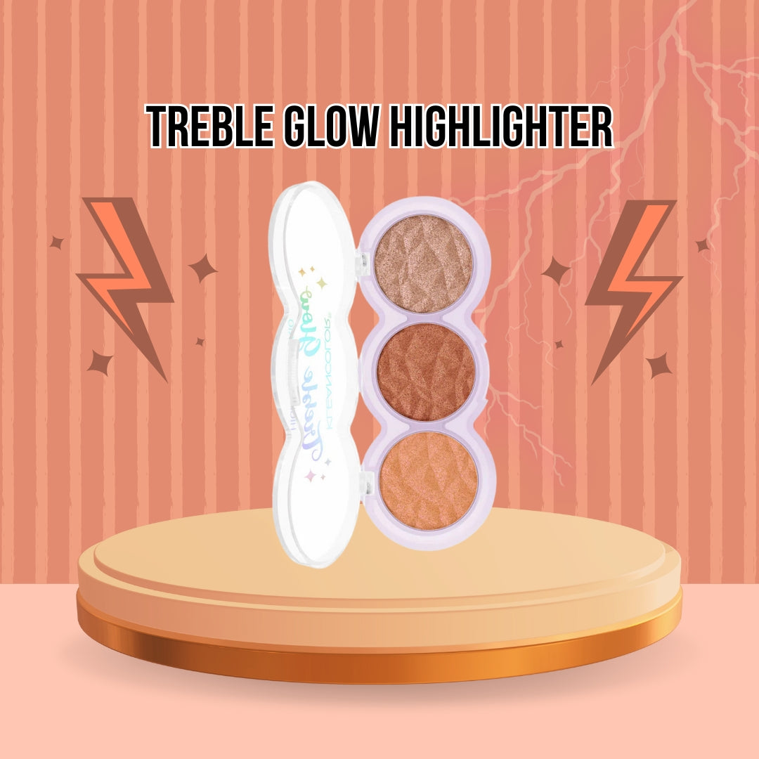 KLEANCOLOR TREBLE GLOW HIGHLIGHTER TRIO SUNDRUNK