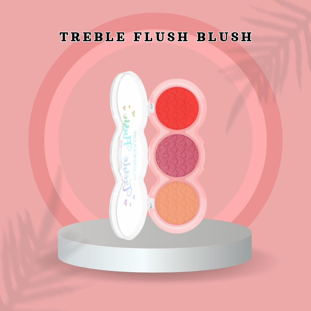 KLEANCOLOR TREBLE FLUSH BLUSH TRIO