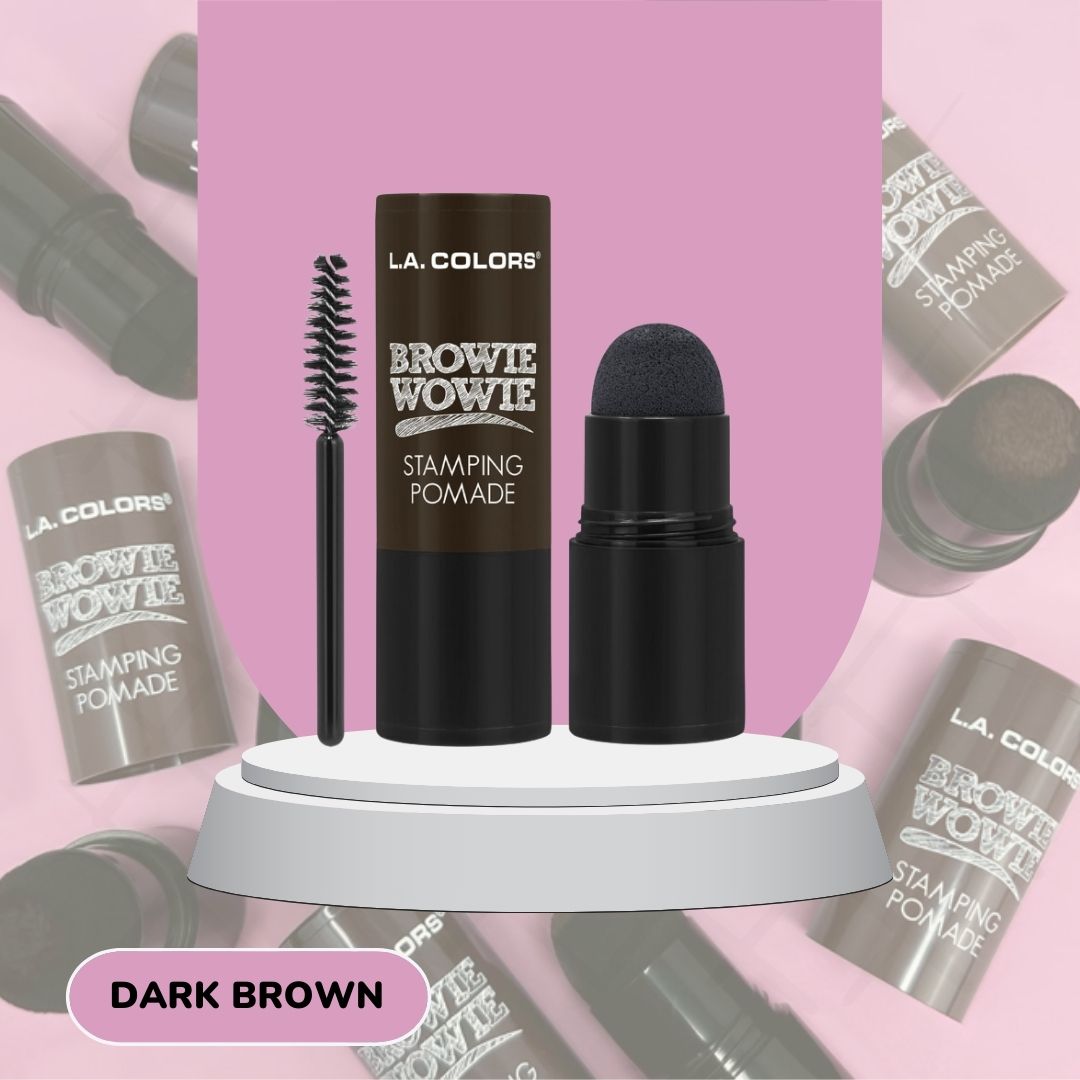 L.A. Colors Browie Wowie Brow Stamp Kit - Dark Brown