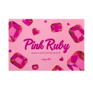 Amor us Pink Ruby Blush & Highlighter Palette