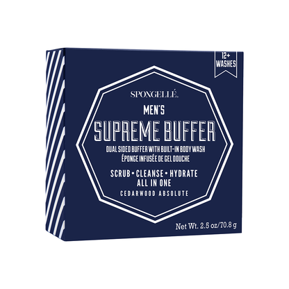 Spongelle Mens Triple Butter Supreme Buffer - Cedar Absolute
