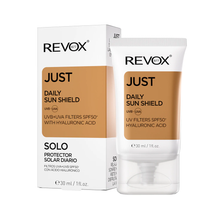 Cargar imagen en el visor de la galería, Revox Just Daily Sun Shield UVA + UVB SPF50 + Hyaluronic Acid
